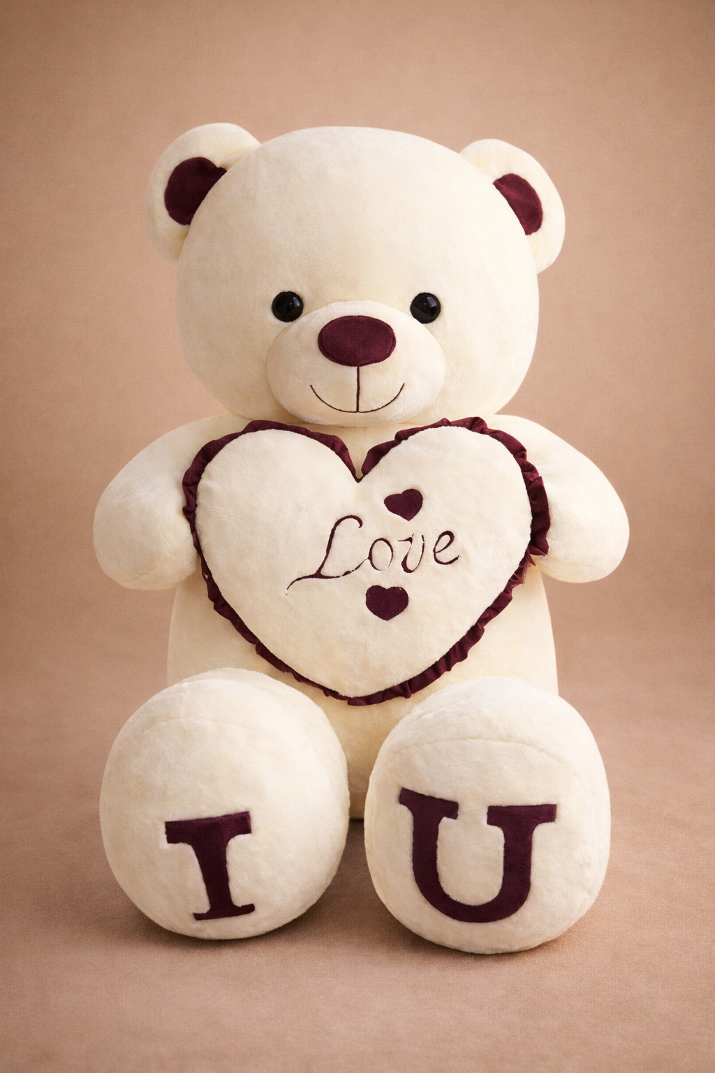 Ours en Peluche avec un Cœur 80/100 CM