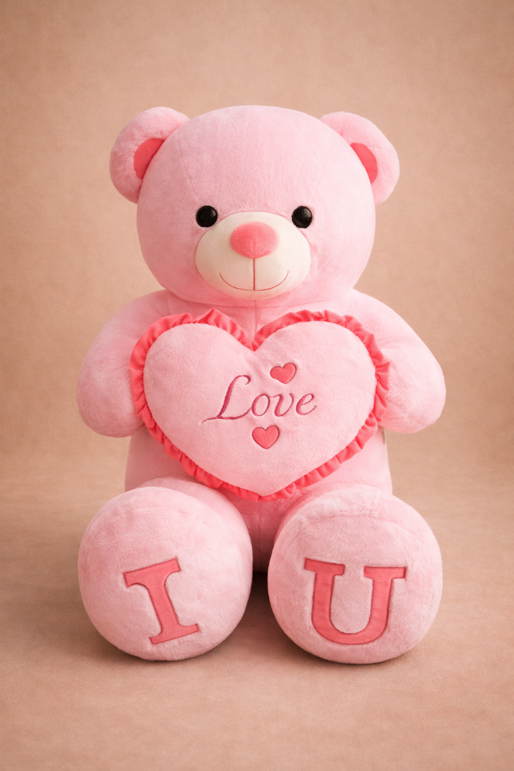 Ours en Peluche avec un Cœur 80/100 CM